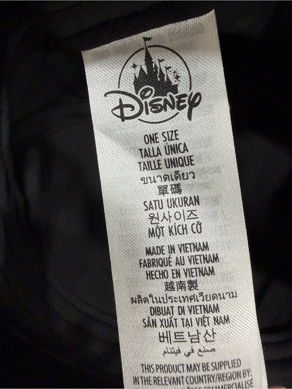 Disney Black Minnie Ear Hat with Red Sequin Bow - Picture 3 of 4